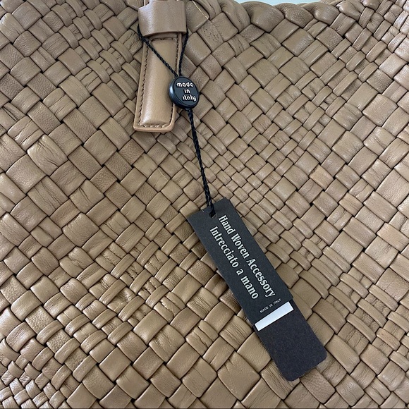 FALOR Italian Handmade Woven Leather Purse - Picture 8 of 13